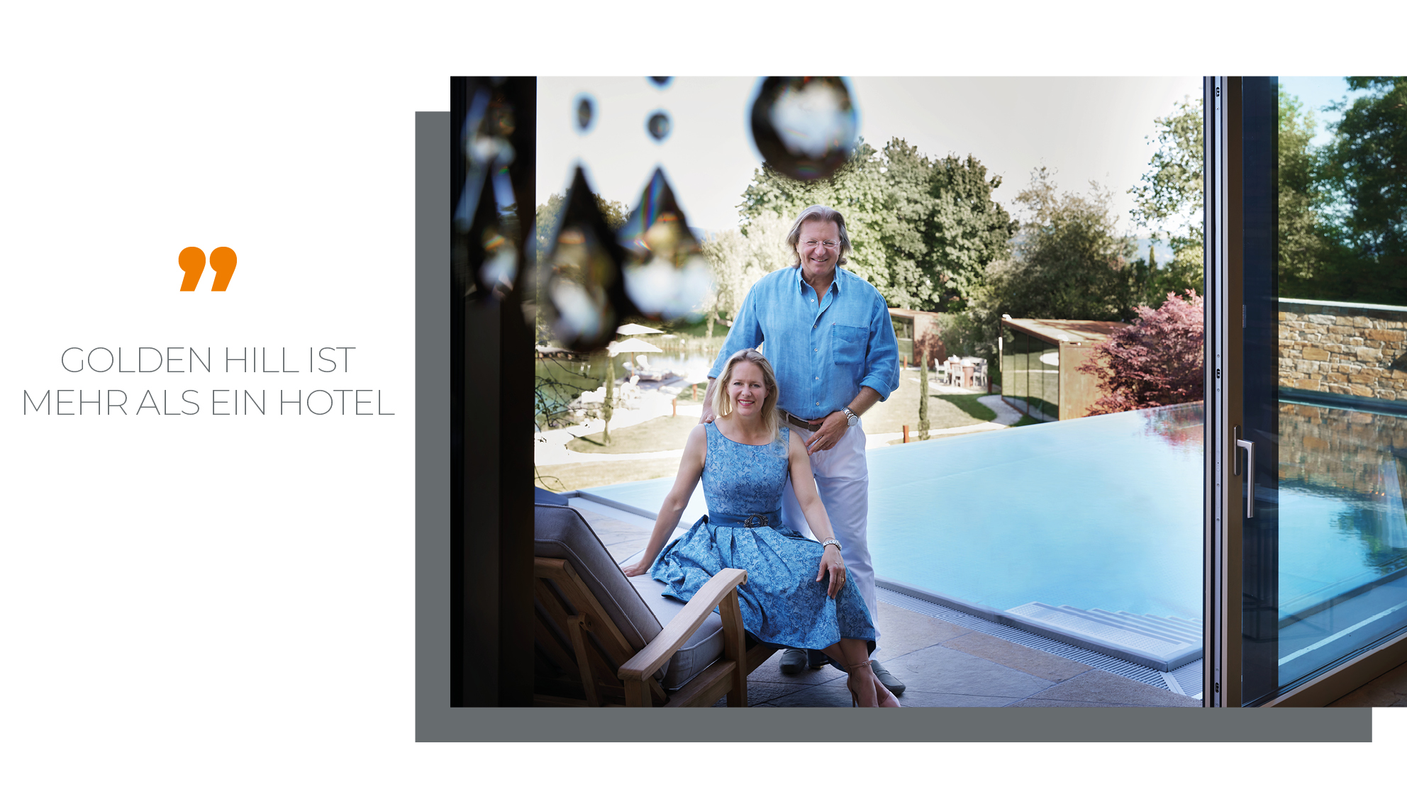Barbara und Andreas Reinisch, Inhaber des Private Hideaways Golden Hill Country Chalets & Suites in St. Nikolai im Sausal